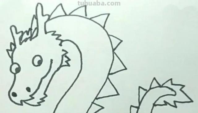 龙怎么画简单简笔画(龙怎么画简单简笔画 凶猛) 龙怎么画简单简笔画(龙怎么画简单简笔画 凶猛)