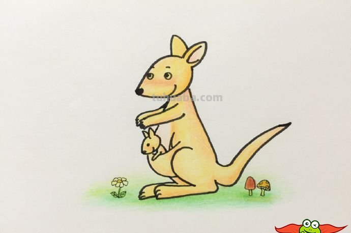 袋鼠的简笔画怎么画(袋鼠的简笔画怎么画世界上最简单的) 袋鼠的简笔画怎么画(袋鼠的简笔画怎么画世界上最简单的)