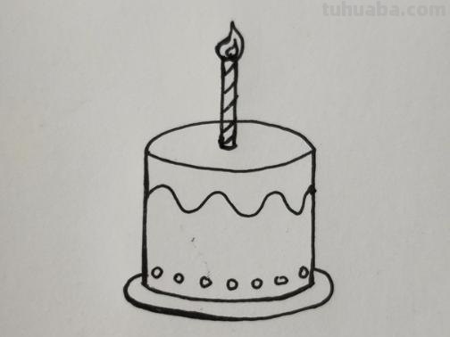 速写生日蛋糕（速写生日蛋糕图片）