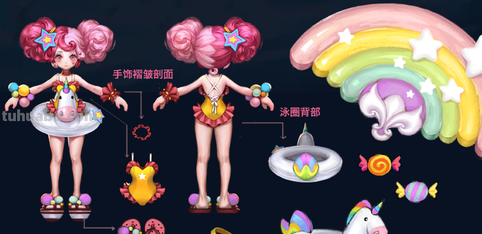 王者荣耀女英雄泳装皮肤有哪些图片