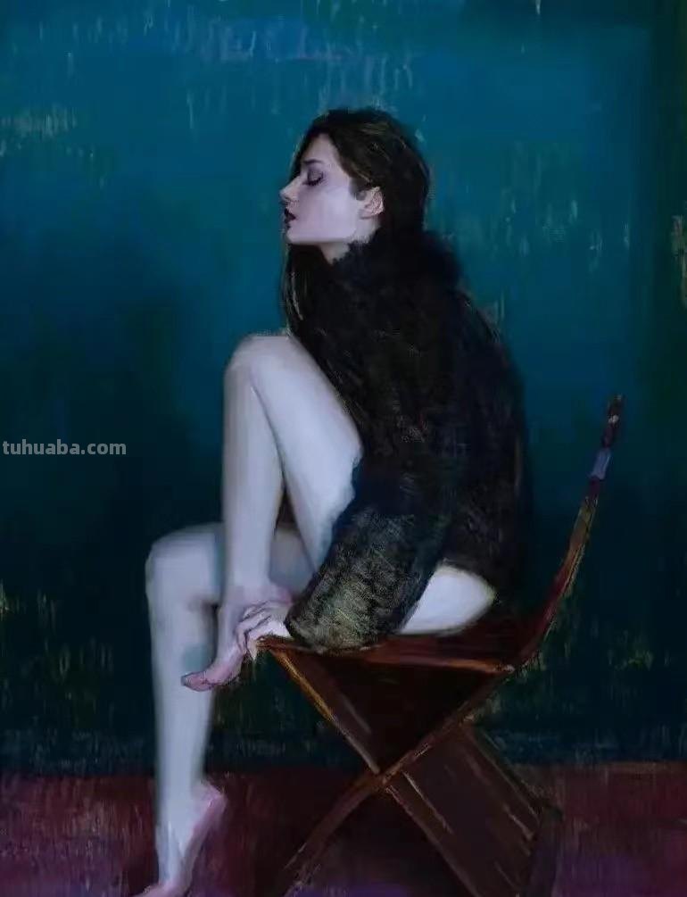 人体艺术油画，看了还想再看一遍