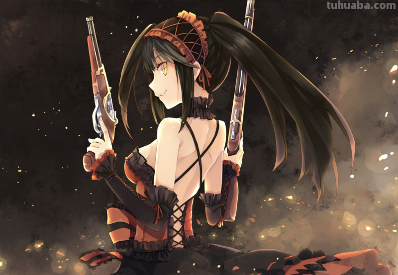 求几张约会大作战时崎狂三的高清壁纸,最好来几张平常状态的狂三和变身状...