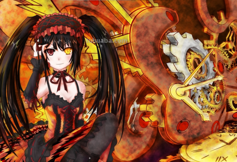 求几张约会大作战时崎狂三的高清壁纸,最好来几张平常状态的狂三和变身状...