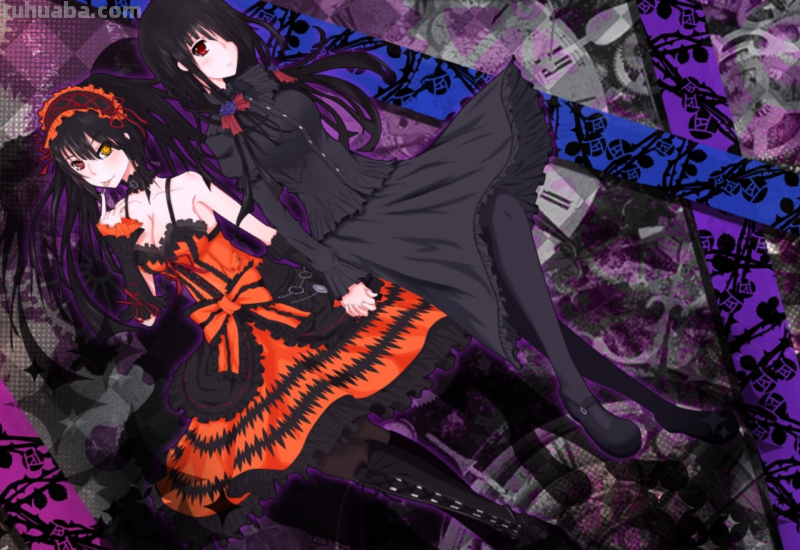 求几张约会大作战时崎狂三的高清壁纸,最好来几张平常状态的狂三和变身状...