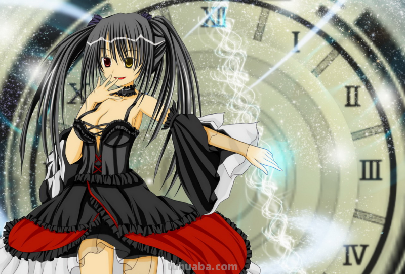 求几张约会大作战时崎狂三的高清壁纸,最好来几张平常状态的狂三和变身状...