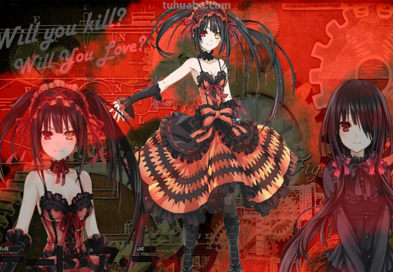 求几张约会大作战时崎狂三的高清壁纸,最好来几张平常状态的狂三和变身状...