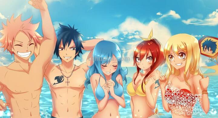 ...求几张妖精的尾巴里,路西,艾露莎,米拉珍的泳装手机壁纸,谢谢...