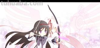 求魔法少女小圆 晓美焰拿弓的壁纸