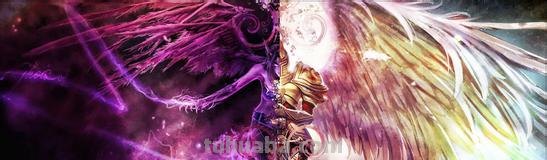 ...或者一边是天使另一边是恶魔的图片 我要做壁纸