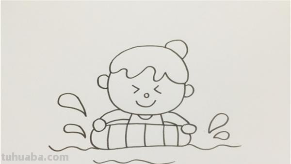 游泳怎么画简笔画图片（游泳怎么画简笔画图片 儿童画）