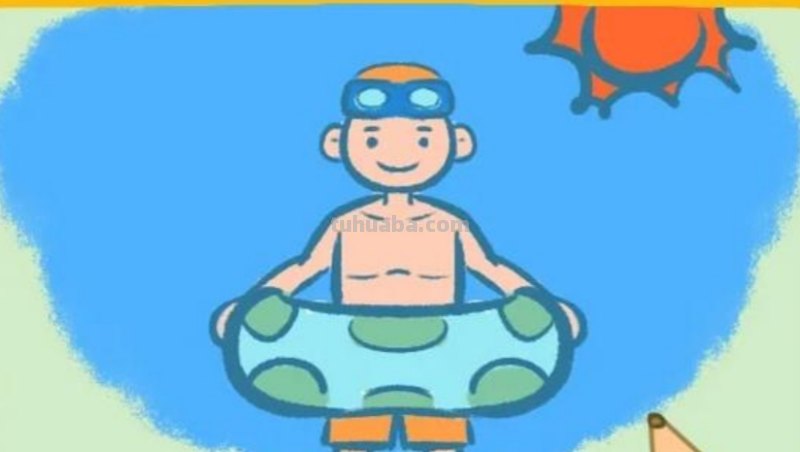 游泳怎么画简笔画图片（游泳怎么画简笔画图片 儿童画）