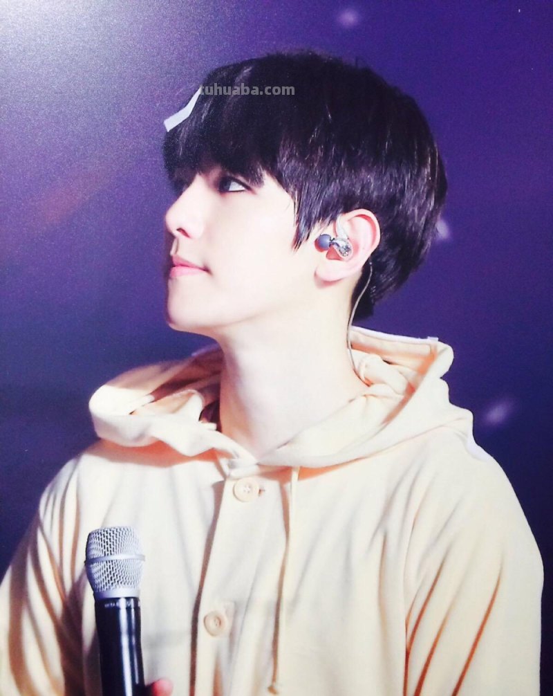 求exo边伯贤的紫色头发的高清图片