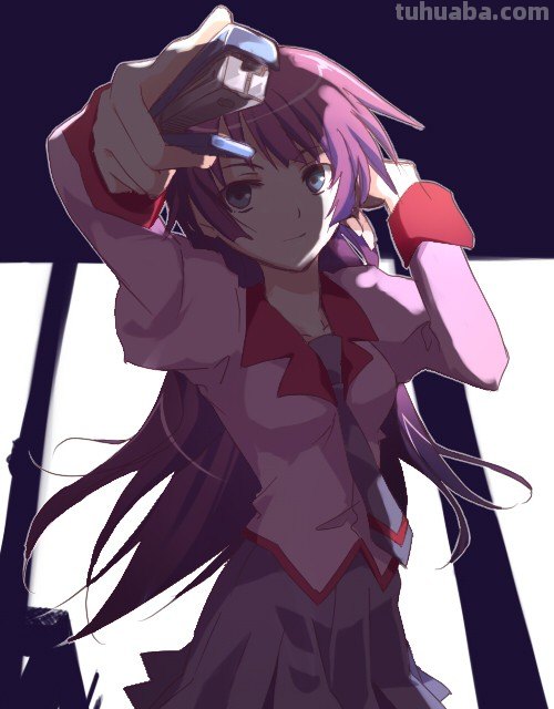 求一张紫发、金瞳漫画美少女图片,求精不求数量