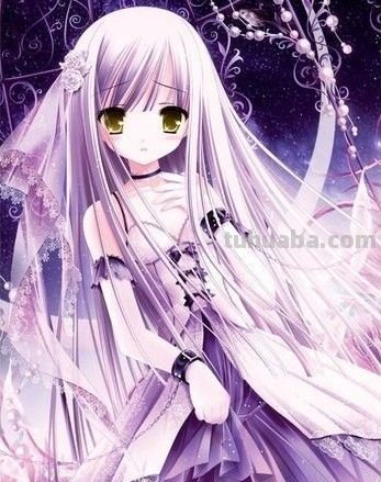 求一张紫发、金瞳漫画美少女图片,求精不求数量