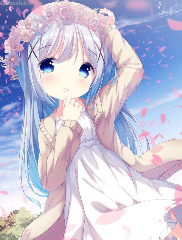 求个背靠栏杆的猫耳娘壁纸。