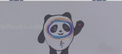 怎么画冰墩墩彩铅的彩铅（怎么画冰墩墩彩铅的彩铅图片）