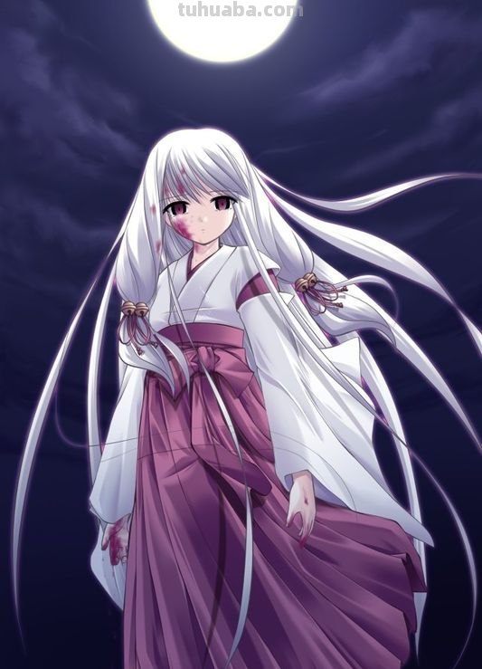 动漫里の白发美女,求图