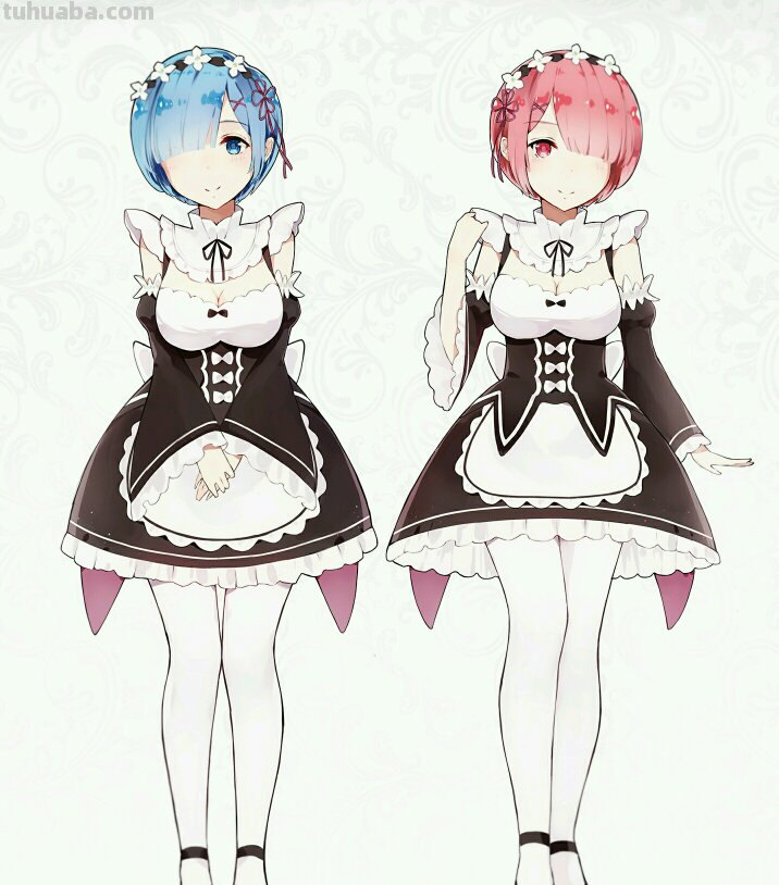 求拉姆蕾姆高清壁纸 如下图的这两种 求这两张高清壁纸 谢谢各位老司