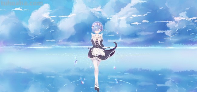 求这张蕾姆壁纸高清原图 要高清