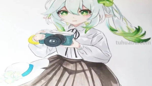 原神纳西妲怎么画