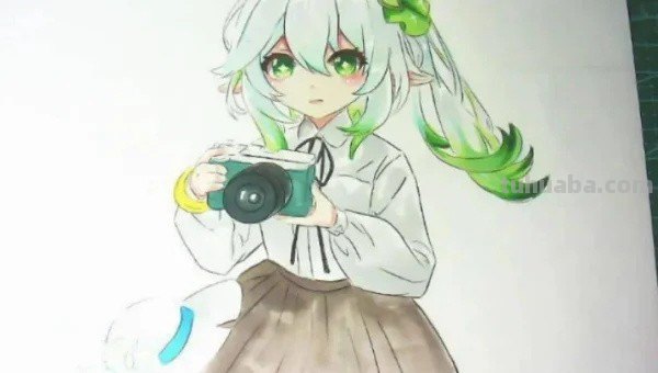 原神纳西妲怎么画