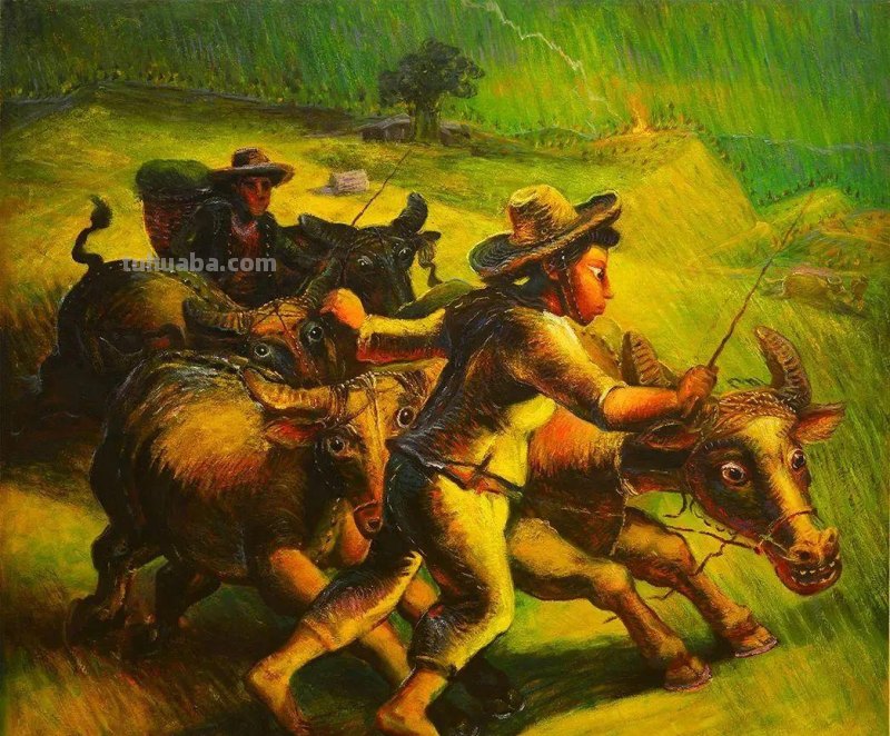 川美原院长罗中立，一幅油画《春蚕》拍出了4370万元的天价，牛逼