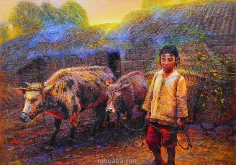 川美原院长罗中立，一幅油画《春蚕》拍出了4370万元的天价，牛逼