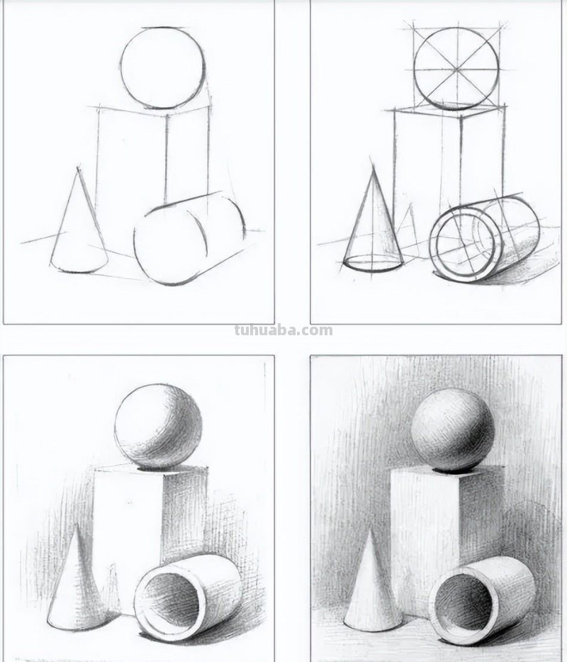 静物素描的详细教程，手把手教你学画素描