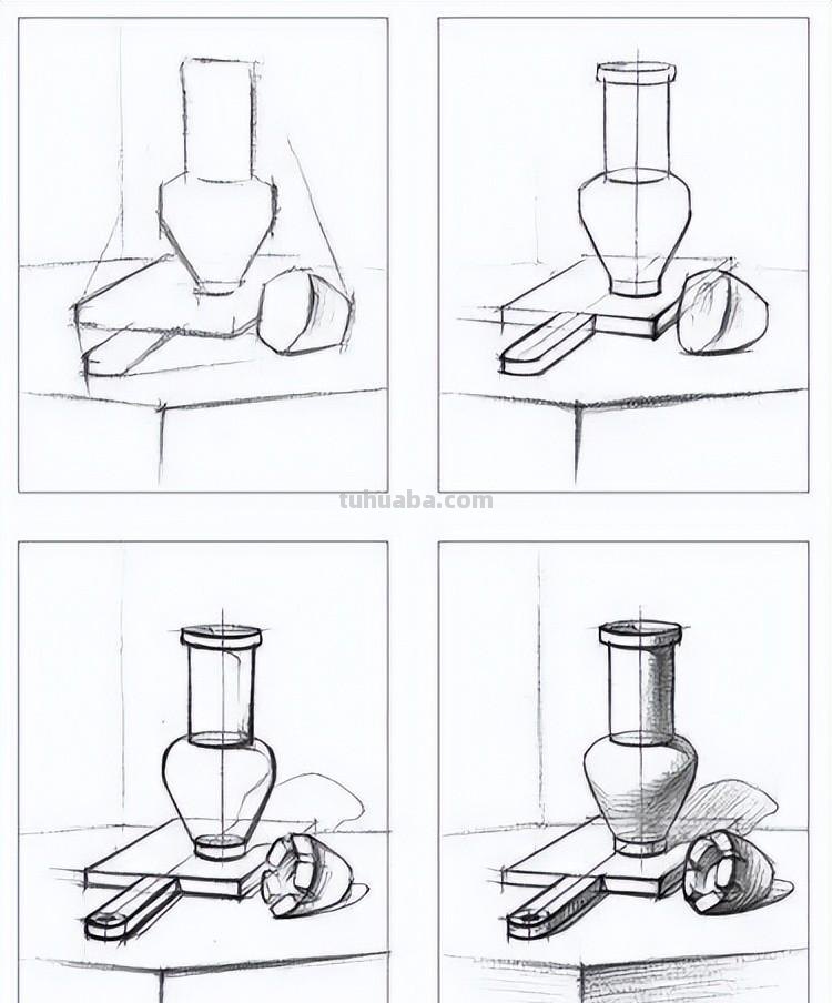 静物素描的详细教程，手把手教你学画素描