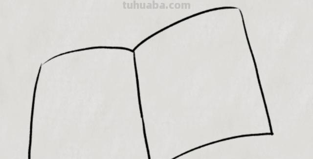 翻开的书怎么画简笔画（翻开的书怎么画简笔画图片）