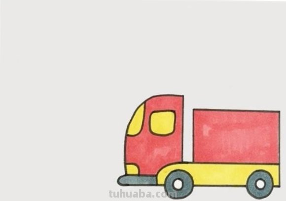 货车怎么画简笔画图片（货车怎么画简笔画图片 画图）