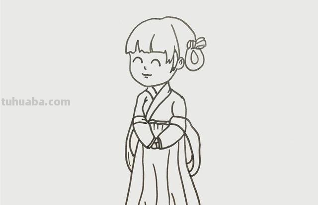 古风简笔画怎么画（古风简笔画怎么画,汉服）