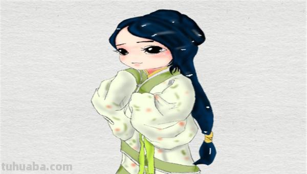 古风简笔画怎么画（古风简笔画怎么画,汉服）