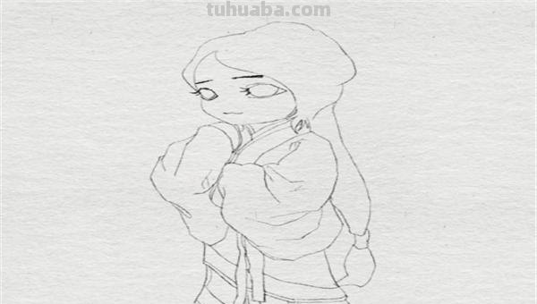 古风简笔画怎么画（古风简笔画怎么画,汉服）