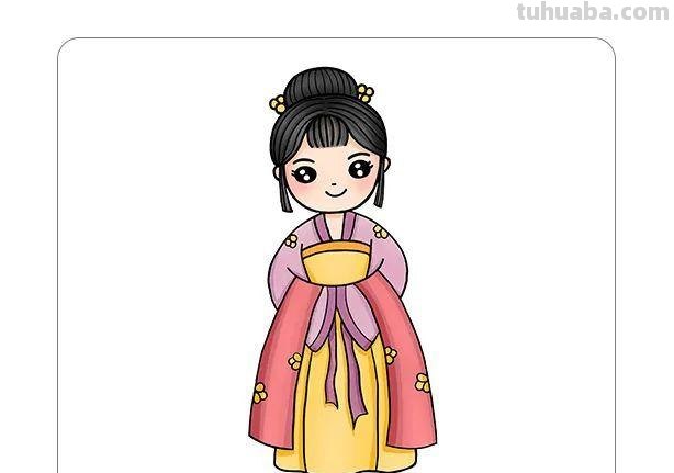 古风简笔画怎么画（古风简笔画怎么画,汉服）