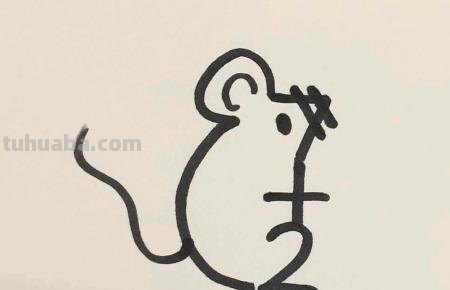 简笔画老鼠怎么画（简笔画老鼠怎么画用数字）