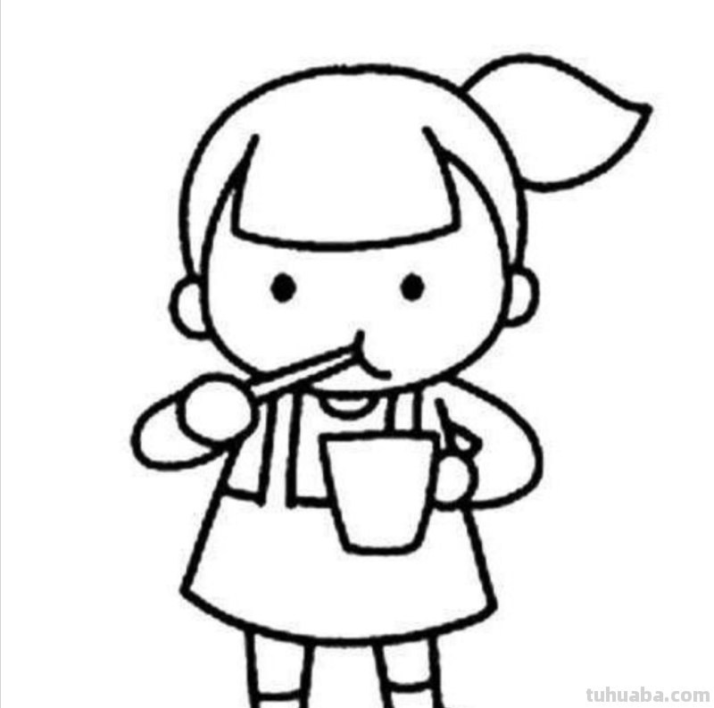 刷牙简笔画怎么画（刷牙简笔画怎么画好看）