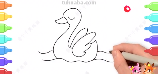 天鹅怎么画彩铅画视频（天鹅怎么画彩铅画视频教程）