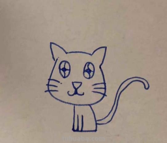 猫头怎么画简笔画（猫头怎么画简笔画图片）