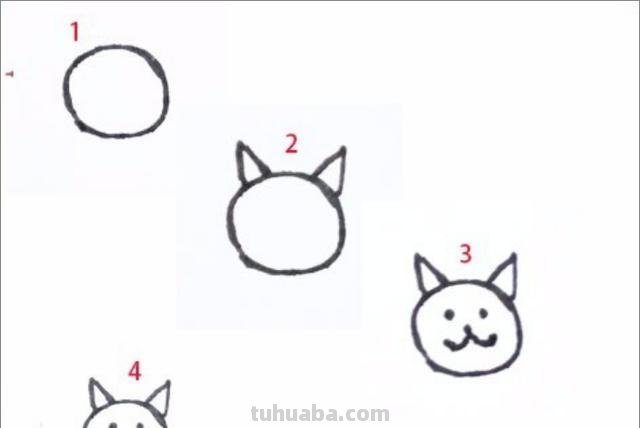 猫头怎么画简笔画（猫头怎么画简笔画图片）