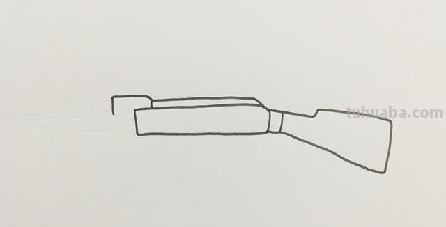 步枪怎么画简笔画图片（步枪怎么画简笔画图片大全大图）