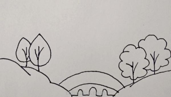 山水怎么画简笔画（山水怎么画简笔画儿童画）