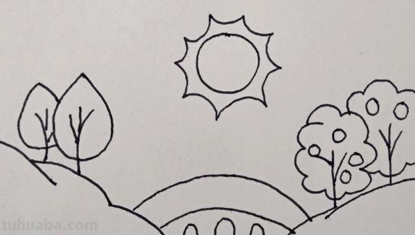 山水怎么画简笔画（山水怎么画简笔画儿童画）