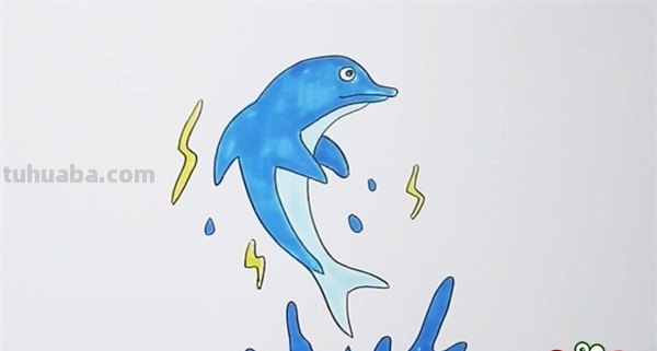 彩铅画红色海豚怎么画（彩铅画红色海豚怎么画好看）
