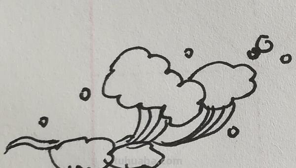 一排浪花怎么画简笔画（一排浪花怎么画简笔画好看又漂亮）