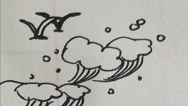 一排浪花怎么画简笔画（一排浪花怎么画简笔画好看又漂亮）