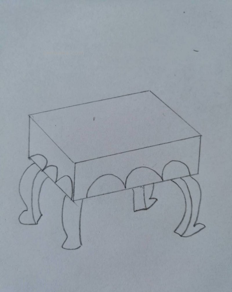简笔画桌子怎么画（简笔画桌子怎么画特别简单）