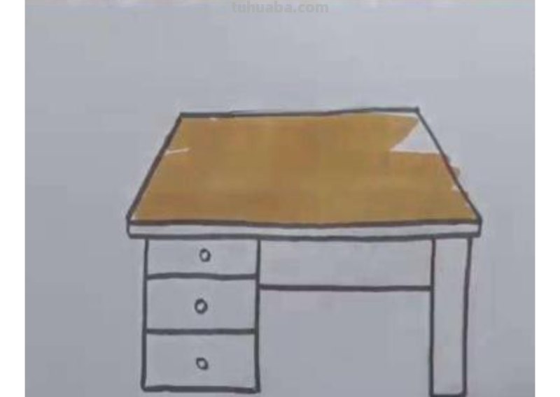 简笔画桌子怎么画（简笔画桌子怎么画特别简单）