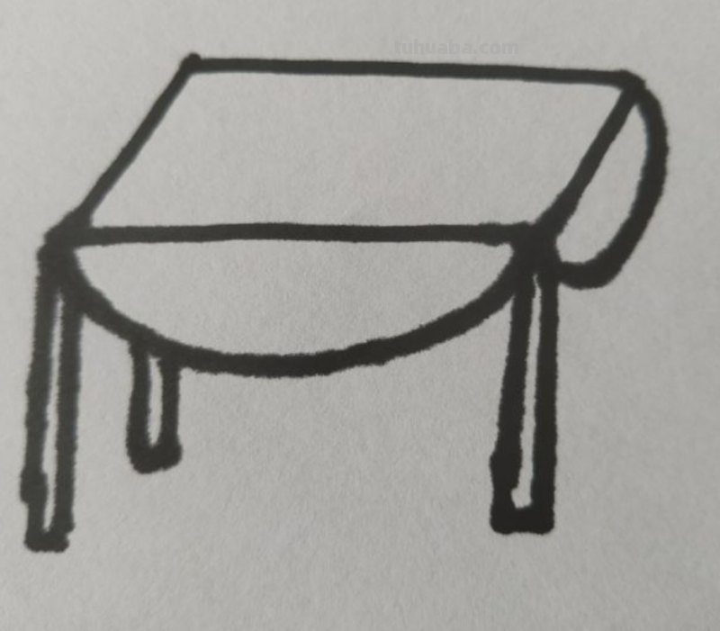 简笔画桌子怎么画（简笔画桌子怎么画特别简单）