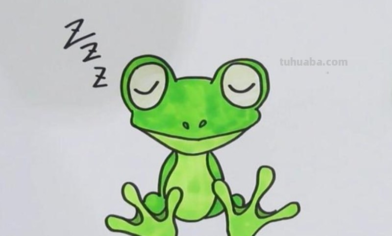 怎么画青蛙简笔画（）